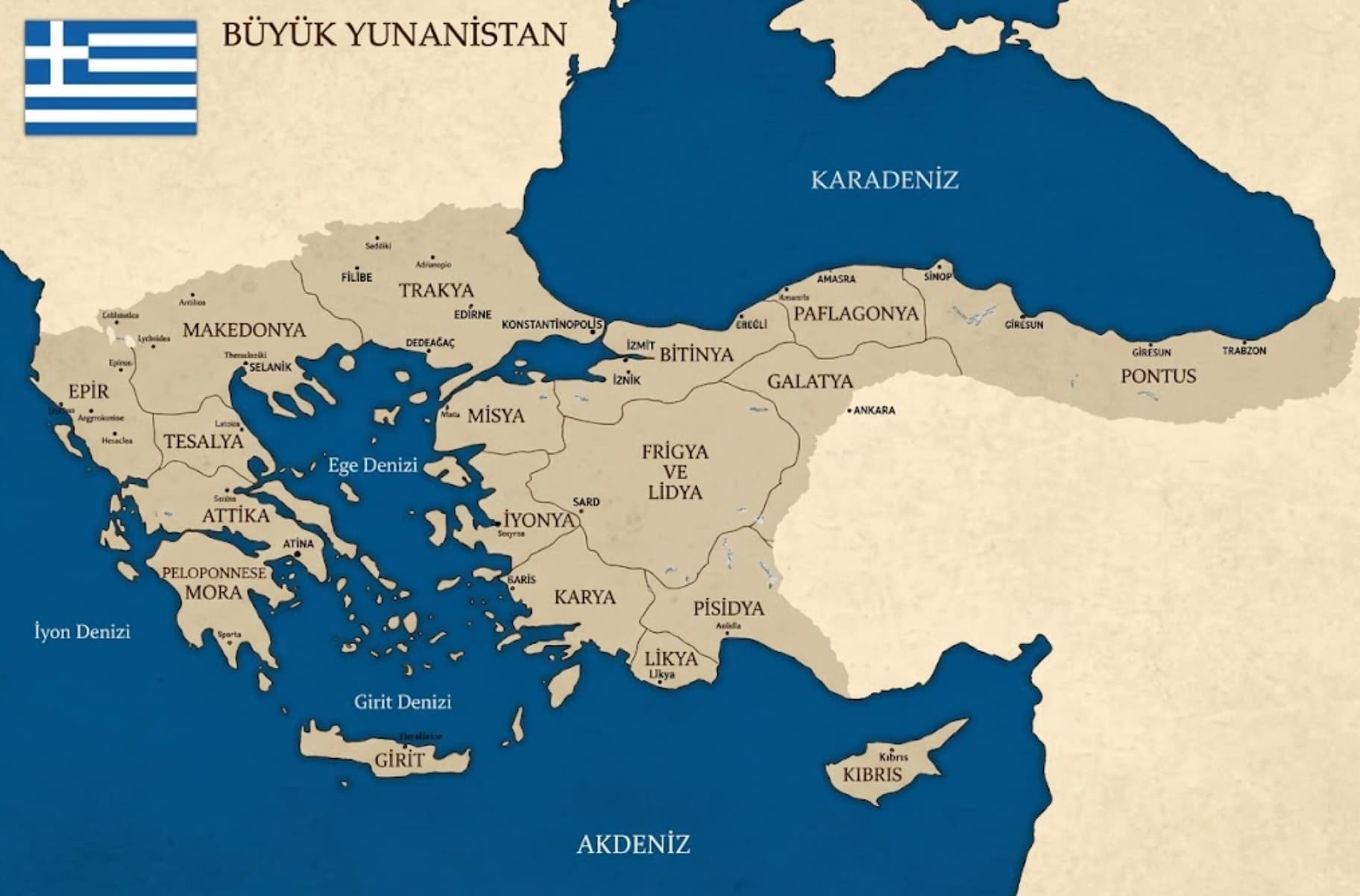 Büyük Yunanistan ve toprakları