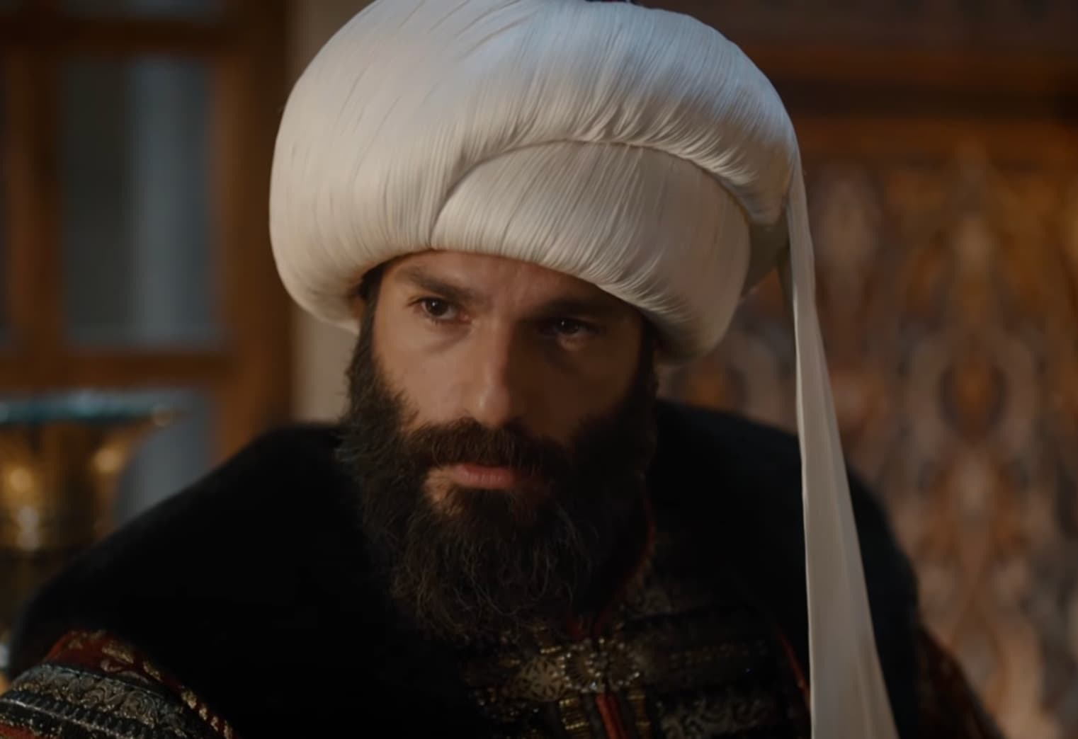 Fatih'in Roma fethi planına ilişkin fatihi canlandıran oyuncuya ait görsel